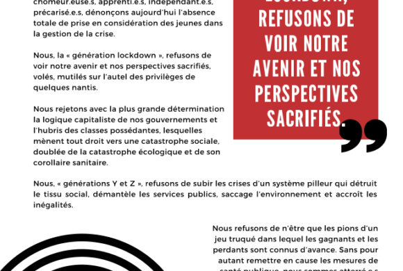 Lettre ouverte de la jeunesse en détresse face à la crise