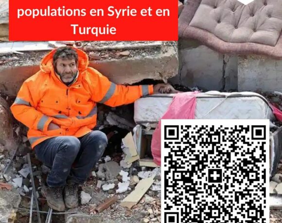 Campagne de don pour les populations en Syrie et en Turquie